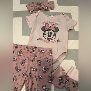 Baby girls Minnie Mouse set